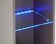 image 5 of Galicia Tall Shelf Unit with LED | Black | Black