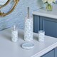 image 1 of Buttercup Light Blue Floral 4 Piece Bathroom Accessory Set | Blue | Light Blue | 1