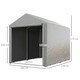 image 5 of Outsunny 1.6 x 2.2m Garden Storage Shed Portable Shed Tent, Light Grey Grey | Light Grey