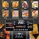 image 3 of HOMCOM 4.5L Air Fryer, 8-in-1 Digital Air Fryer Oven with Rapid Air Circulation, Temp Control & Timer, Non-stick Basket, Oil-Free Cook, 1500W, Black