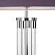 image 2 of Interiors by Premier Tall Acrylic And Tubular Base Floor Lamp Silver