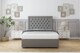 image 1 of Sloomy Montana Pewter Dumfries Divan Bed With Mattress No Drawers With 54" Floor Standing Headboard 6' Super King | Grey | Pewter | Super King | 1