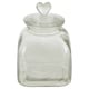 image 2 of Interiors by Premier Small Storage Jar, Glass Canister with Heart-Shaped Lid, Ideal for Storing Sweets, Spices