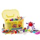 image 1 of The Magic Toy Shop 200 Piece Arts and Crafts Kit Yellow Carry Case Supplies Set