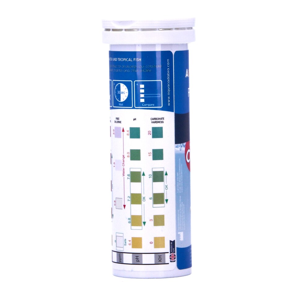 image 1 of Aquacadabra Check2O 7 in 1 Aquarium Strips, 50 Pack - Fresh & Marine Plus | Clear