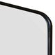 image 7 of The Angulis - Black Aluminium curved Edge Wall Leaner Mirror 68"x33" (174X85CM) Black