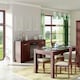 image 3 of Imperial 3 Door Glazed Sideboard in Dark Mahogany Melamine