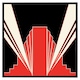 image 1 of Art deco building (Picutre Frame) Black | S