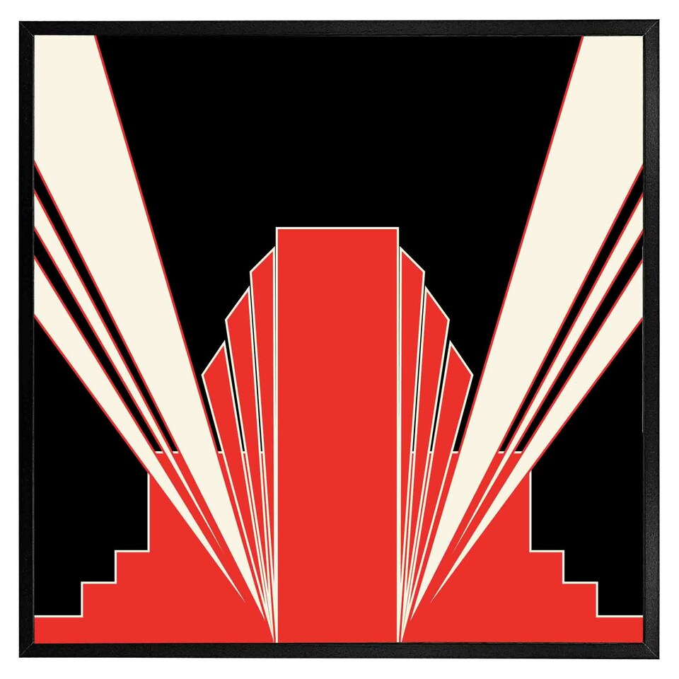 image 1 of Art deco building (Picutre Frame) Black | S