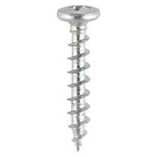 Timco - Window Fabrication Screws - Friction Stay - Shallow Pan Countersunk - PH - Single Thread - Gimlet Point - Zinc (Size 4.3 x 16 - 1000 Pieces)