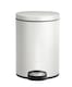 image 1 of EKO Eva Pedal Bathroom Bin 5 Litres, Rubbish Bin with Soft Close Lid, Removable Inner Bucket, Perfect for Bathroom, Bedroom & Home, White