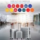 image 8 of Flight Knight Suitcase Set, Large Suitcase, Extra Large Suitcase, Cabin Suitcase 55x40x20cm - 60+ Airlines Approved - EasyJet, Jet2, Ryanair Priority Carry On | Silver | Silver | Large