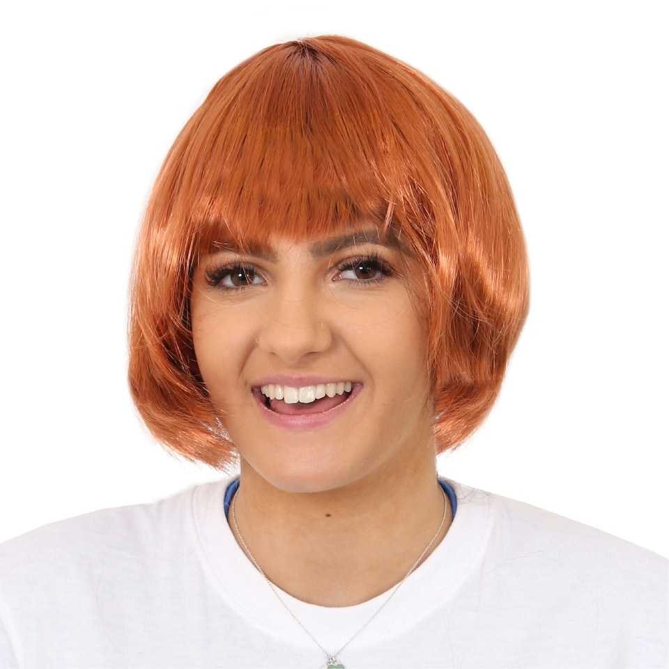 image 1 of Ginger Bob Wig – Cilla Style Fancy Dress Hairpiece for Retro Costumes N/A | One Size