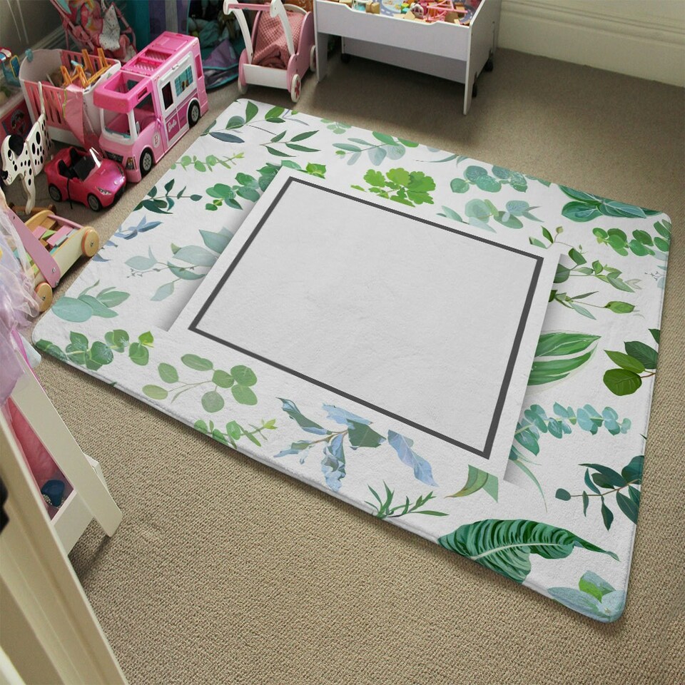 image 1 of Green Leaves (Rug) Multi | Small: 60x110cm