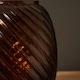 image 4 of BHS Cognac Lenticular Glass Vase, Amber