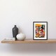 image 2 of Danish Pastel Aesthetic Florist Flower Market Watercolour 9x7" Black Framed Wall Art Print