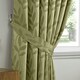 image 3 of Voli Pencil Pleat Taped Top Lined Curtains - 229cm x 229cm - Sage