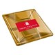 image 1 of Metallic Gold Square Serving Bowls 18cm - Pack of 2