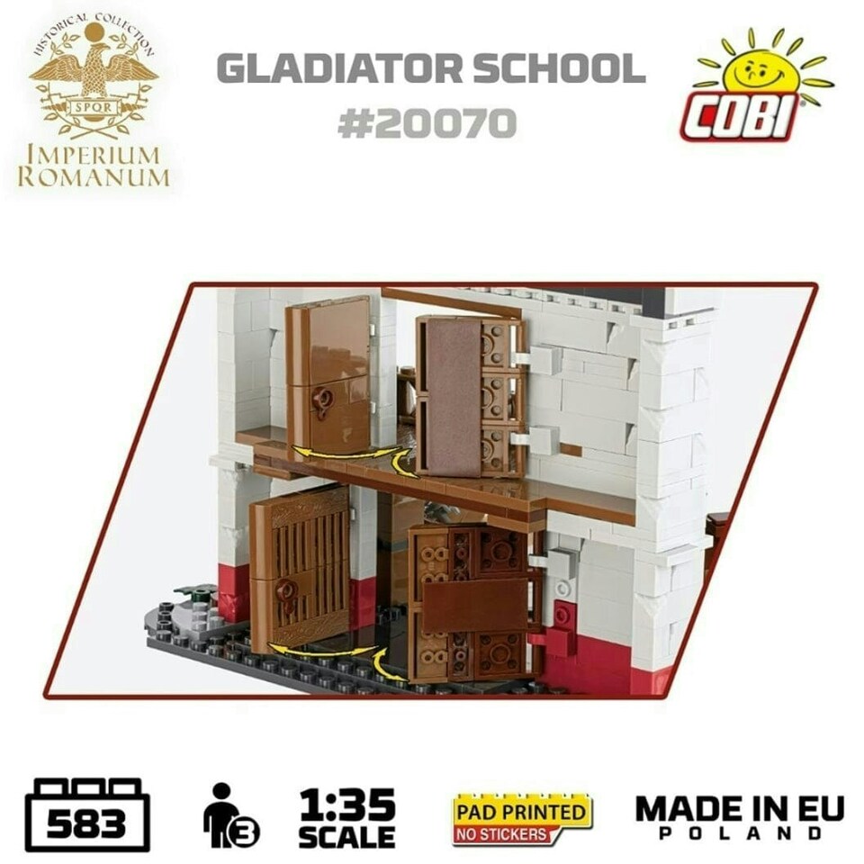 image 1 of Roman Gladiator School brick model - COBI 20070 - 560 bricks