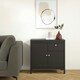 image 7 of Madrid Sideboard 2 Doors 1 Drawer in Matt Black