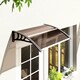 image 2 of Outsunny Outdoor Window Door Canopy with Awning Porch UV Water Cover Brown | Brown | Brown | 100 x 75 x 23 cm | 1