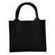 image 1 of Westford Mill Mini Jute Gift Bag - Black - One Size