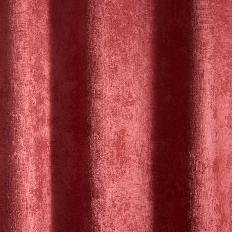 image 1 of Fusion Strata Eyelet Curtains Terracotta