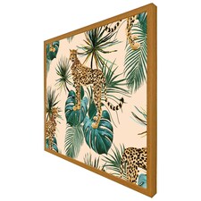 Tropical cheetah (Picutre Frame) Brown | Oak | L