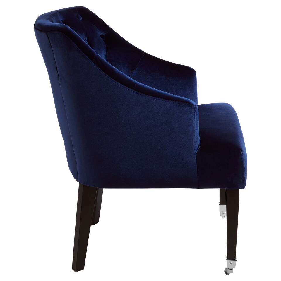 image 1 of Interiors by Premier Darwin Blue Velvet Chair