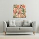 image 2 of Tropical Flamingo (Canvas Print) 77 x 77 x 4cm