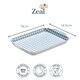 image 2 of Zeal Melamine Mini Tray, Gingham Pattern, 18 x 14 cm, Provence Blue