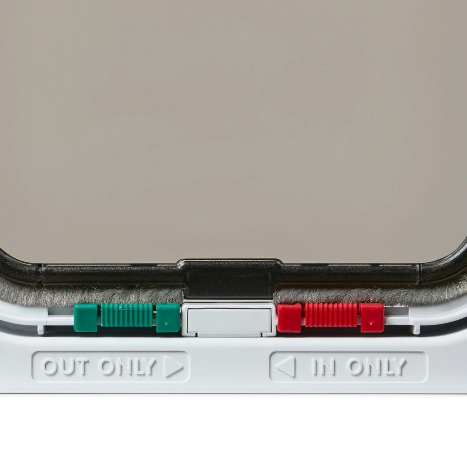 image 1 of Cat Mate 4-Way-Locking Cat Flap White (309W)