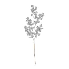 Christmas Silver Glitter Berry Pick Decoration 47cm