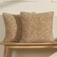 image 5 of OHS 2 x Teddy Marl Fleece Textured Cushion Covers, 45x45cm - Natural