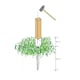 image 3 of Primrose Zinc Plated Spiked Fence Post Holder Kit Underground Stake Set 60cm