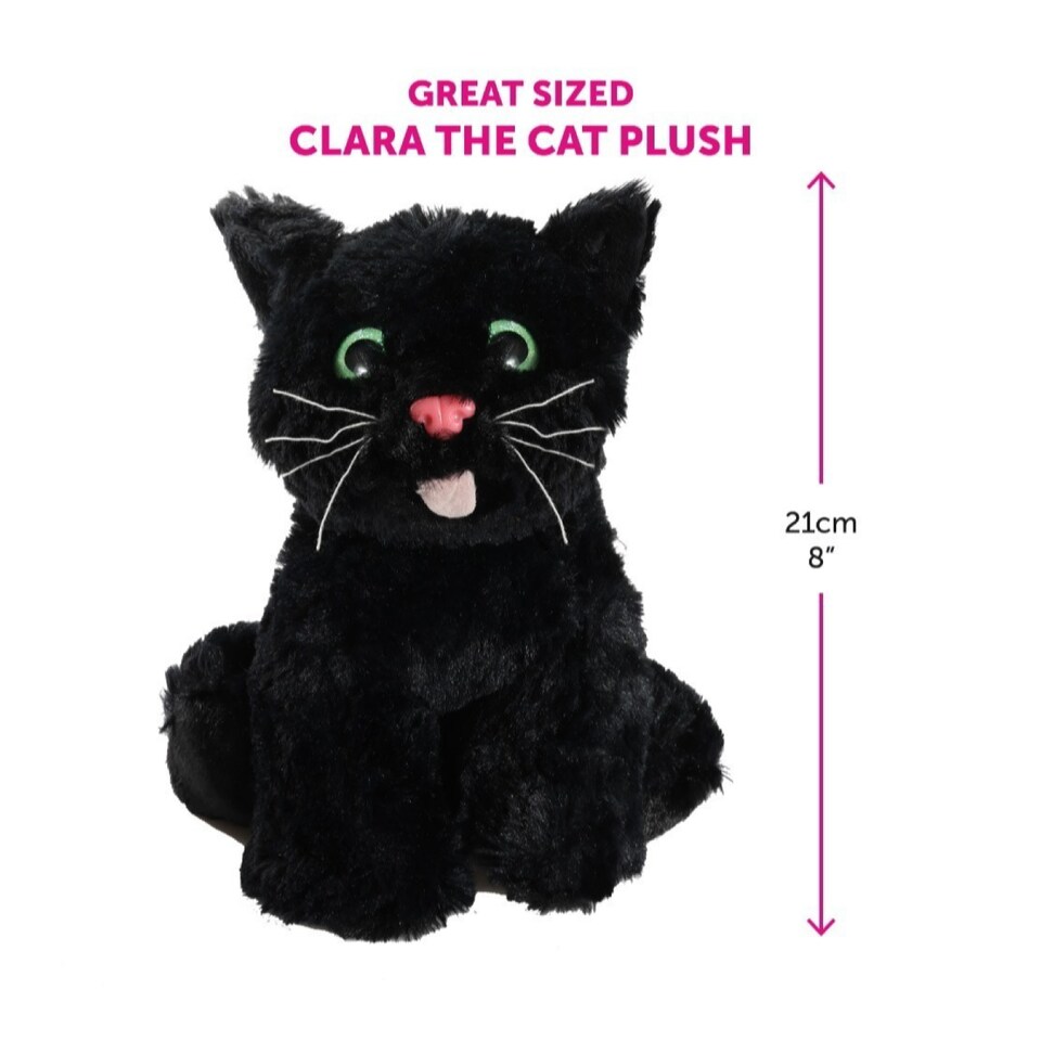 image 1 of Witch Costume - 4 Pcs - Dress, Broom, Cat Toy & Hair Bow | Black | S
