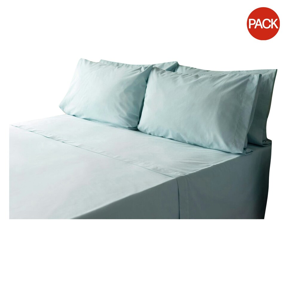 Belledorm Housewife Pillowcase (Pack of 2) - Duck Egg - 51cm x 76cm