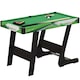 image 1 of SPORTNOW Folding Pool Table Set, 104cm Mini Snooker Table with 2 Cues, 16 Balls, Chalk, Triangle, Brush, Portable Billiards Table for Youth and Adults, Green