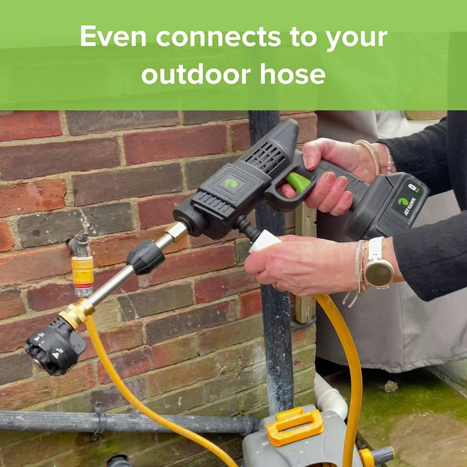 image 1 of Jet Hawk Cordless Pressure Washer - Green