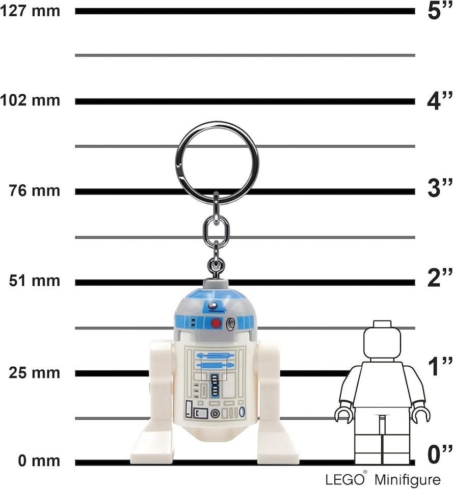 image 1 of Lego Key LED Light Star Wars - R2D2