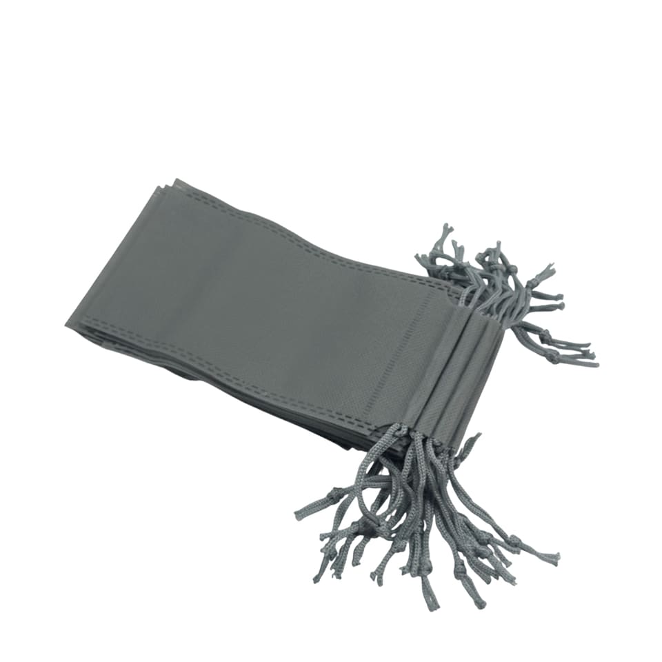 image 1 of Pack of 25 Grey Coloured 43x34cm Non-Woven Drawstring Bags | Grey