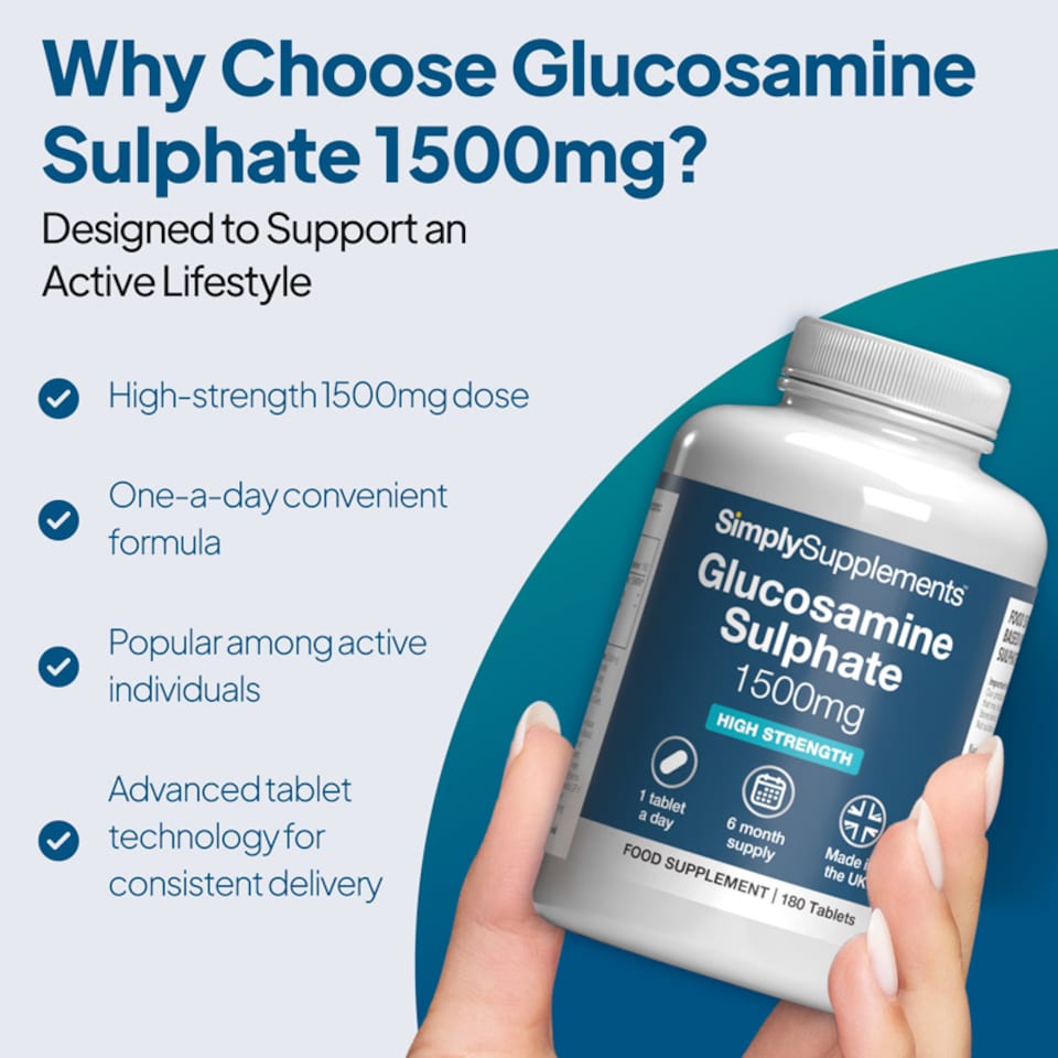 image 1 of Glucosamine Sulphate 1,500mg - 180 Tablets
