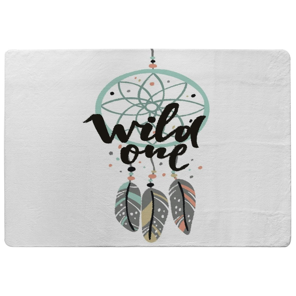 image 1 of Cute print in Boho style (Rug) Multi | Large: 140x200cm