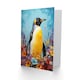 image 2 of King Floral Flowers Colourful Fun Penguin Birthday Card