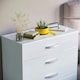 image 4 of Vida Designs Hulio 5 Drawer Chest of Drawers High Gloss Bedroom Storage, White