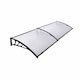 image 1 of Living and Home Window Door Awning Canopy with Brackets - 190cm Clear