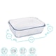image 6 of Argon Tableware Optical Rectangular Glass Cake Dish - 20cm x 15cm | Clear | Clear | 20cm x 15cm