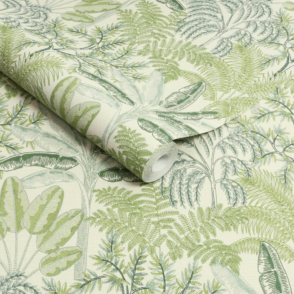 image 1 of Superfresco Easy Intrigue Spring Wallpaper Green | Green