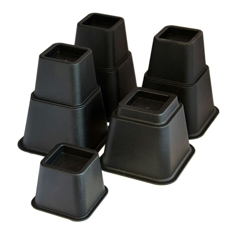 image 1 of KCT 8 Piece Stackable Adjuster Bed Riser