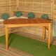 image 2 of Kapalua 4 Seater Rectangular Outdoor Wooden Slatted Top Dining Table Brown